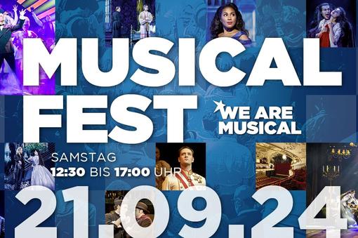 The photo shows the event theme of the musical festival, with the lettering and the date of the event and some photos from the musical productions.