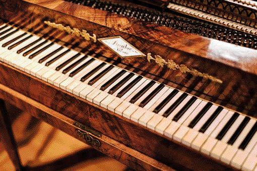 Fortepiano from the collection of old musical instruments