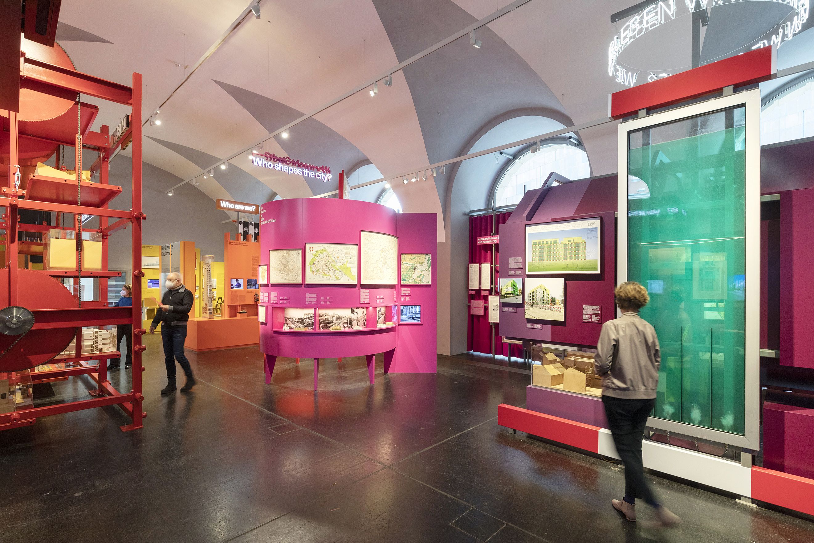 © Architekturzentrum Wien, Foto: Lisa Rastl Ausstellungsaussicht der neuen Schausammlung des Az W Architekturzentrum Wien